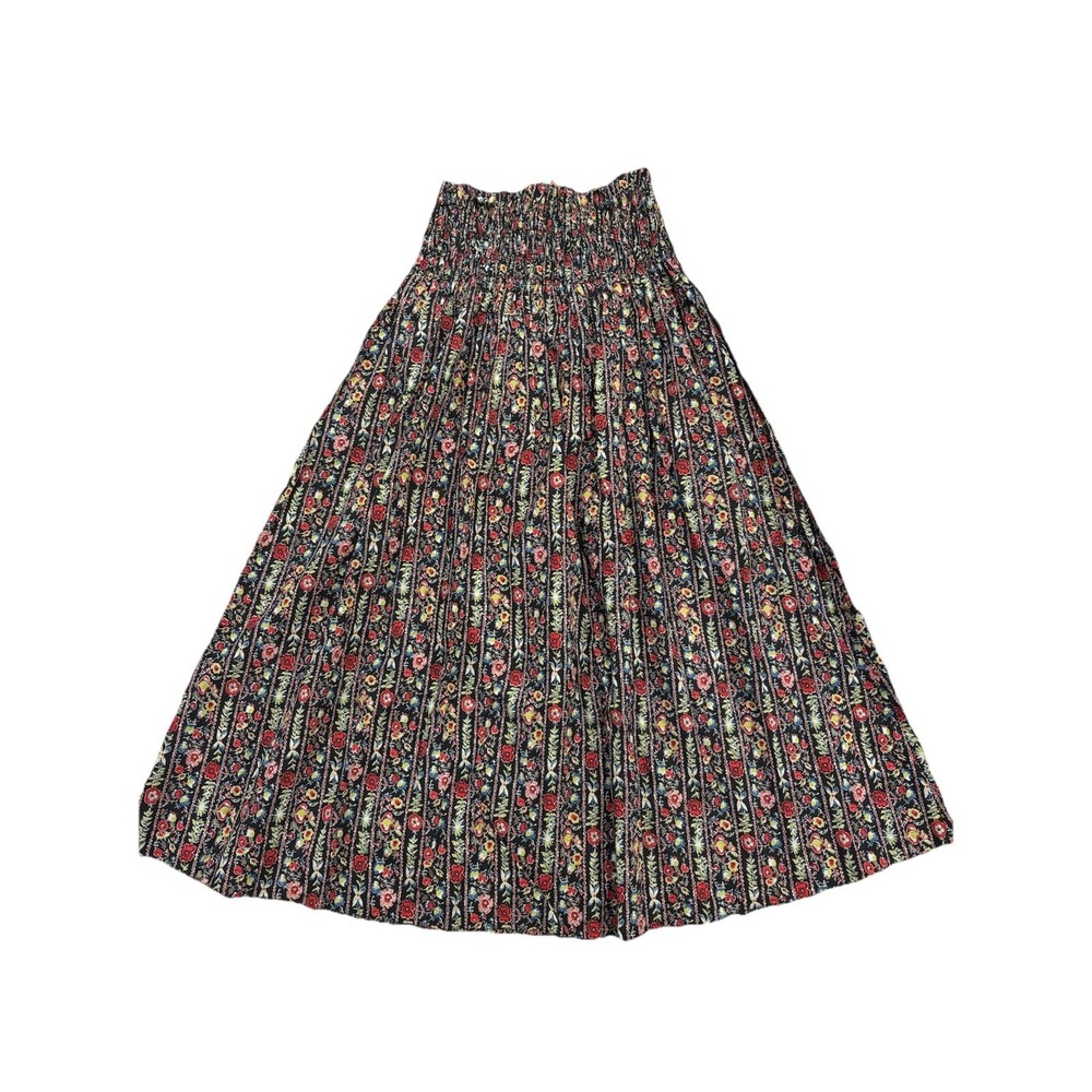 The GREAT The Canary Floral A-Line Midi Skirt Floral Women's 1 Small MSRP $275 - Picture 9 of 12